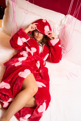 Pink Heart Dressing Gown