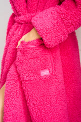 Pink Plush Dressing Gown