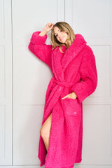 Pink Plush Dressing Gown