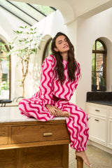 Pink Textured Lounge Set