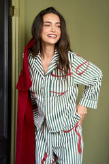 Stripe Bow Pyjama Set