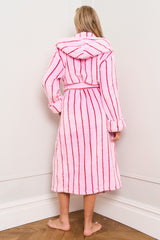 Pink Stripe Dressing Gown