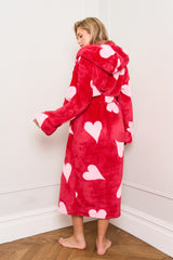 Pink Heart Dressing Gown