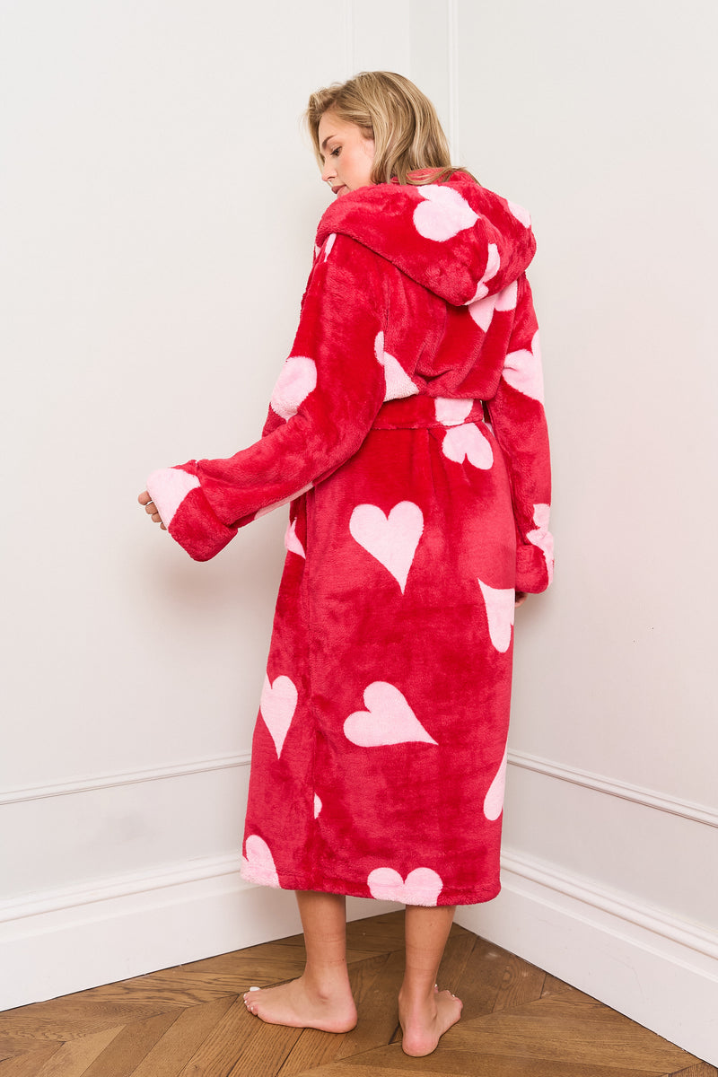 Pink Heart Dressing Gown