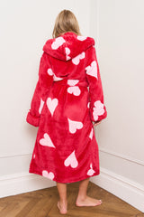 Pink Heart Dressing Gown