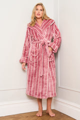 Lilas Stripe Dressing Gown