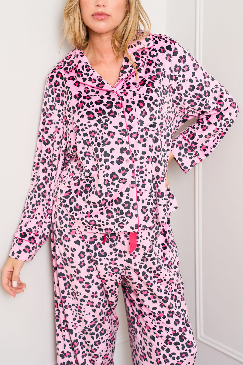 Pink Animal Print Pyjamas