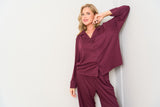Burgundy Traditional Pyjama Set