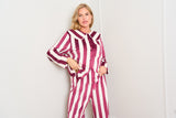 Burgundy Stripe Pyjamas