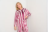 Burgundy Stripe Pyjamas