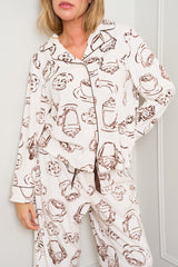 Printed Coffee Pyjamas
