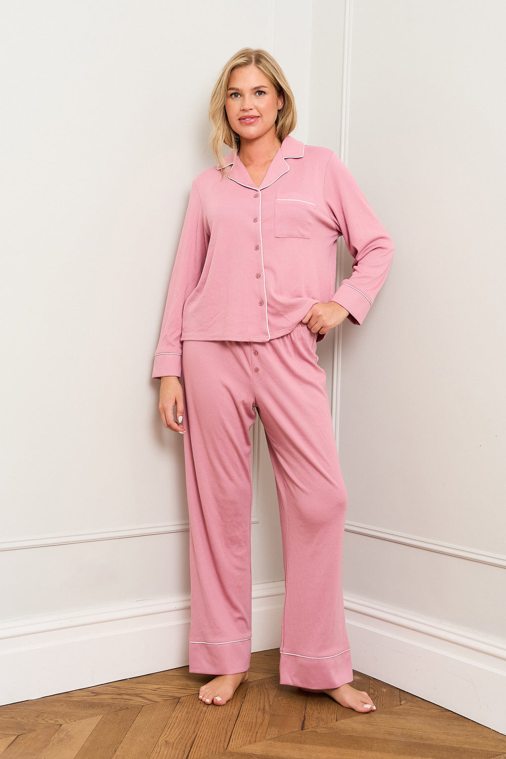 Pink Traditional Pyjama Set