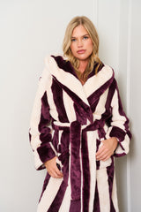 Burgundy Two Tone Robe