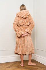 Caramel Ribbed Dressing Gown