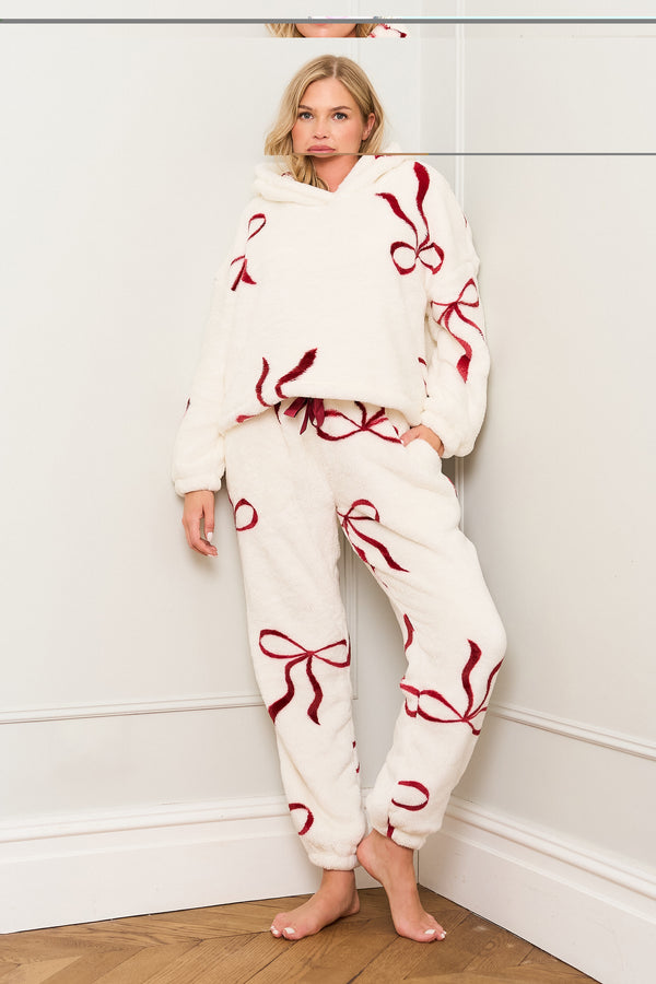 Multi Red Bow Print Twosie