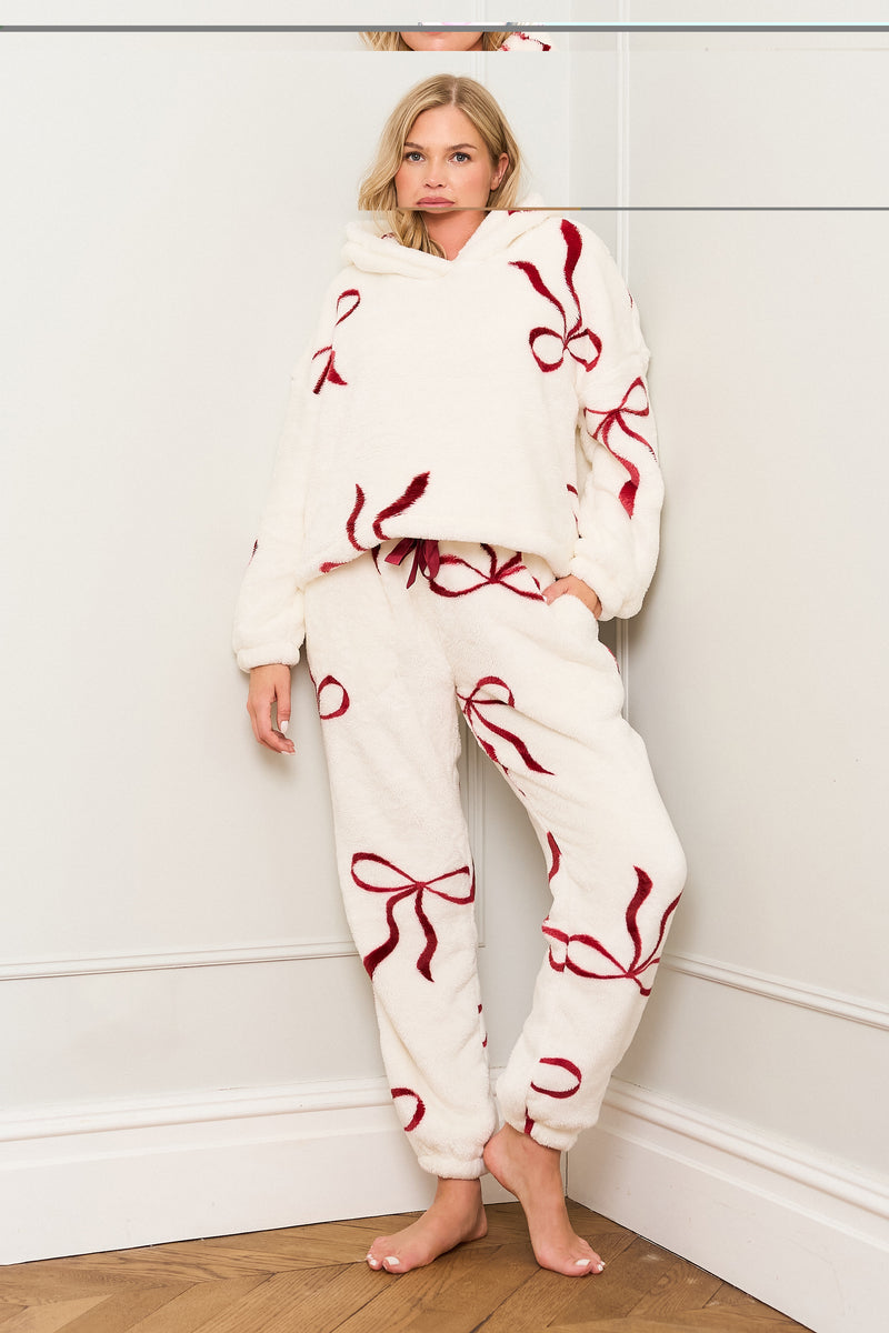 Multi Red Bow Print Twosie