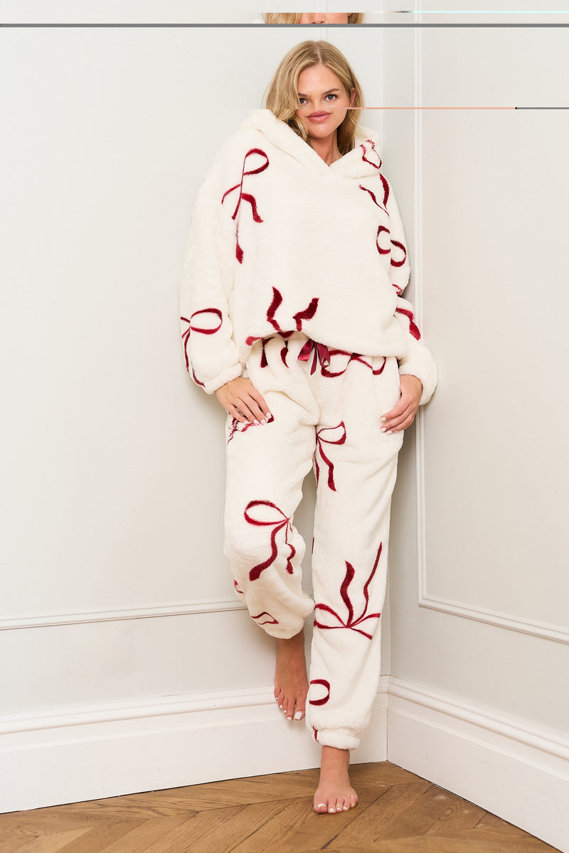 Multi Red Bow Print Twosie