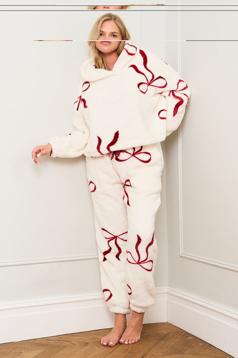 Multi Red Bow Print Twosie