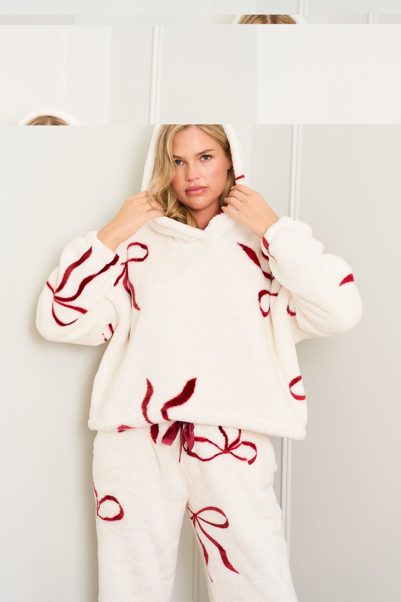 Multi Red Bow Print Twosie