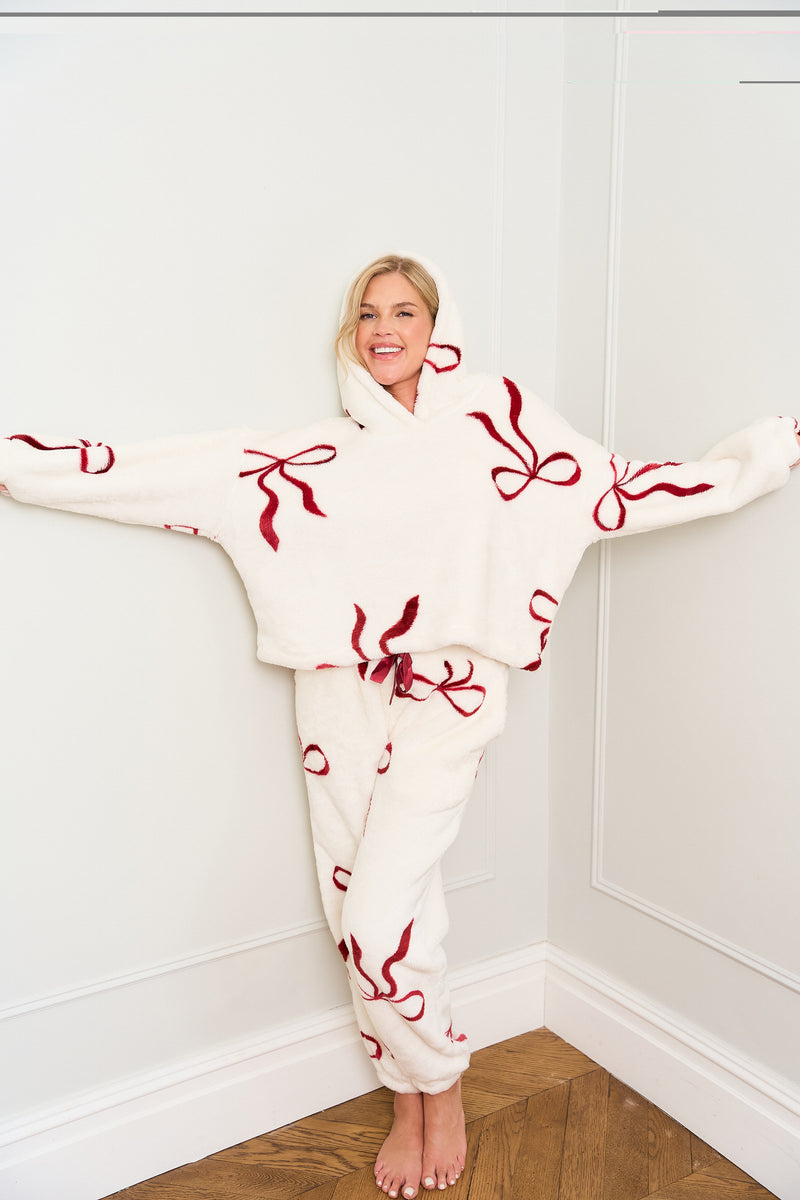Multi Red Bow Print Twosie