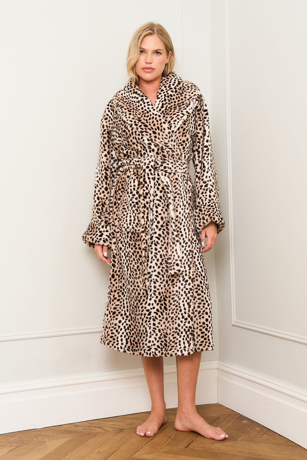 Animal Print Dressing Gown