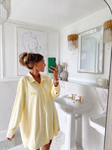 Personalised Lemon Toweling Nightshirt