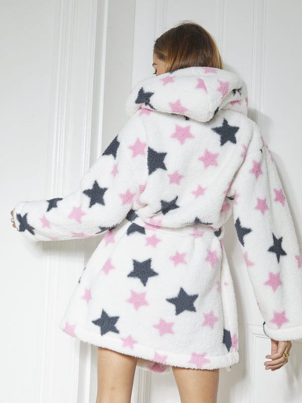 Neon Star Dressing Gown