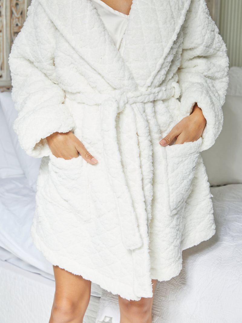 Cream Snuggly Dressing Gown