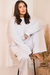 Cream Fleece Tracksuit